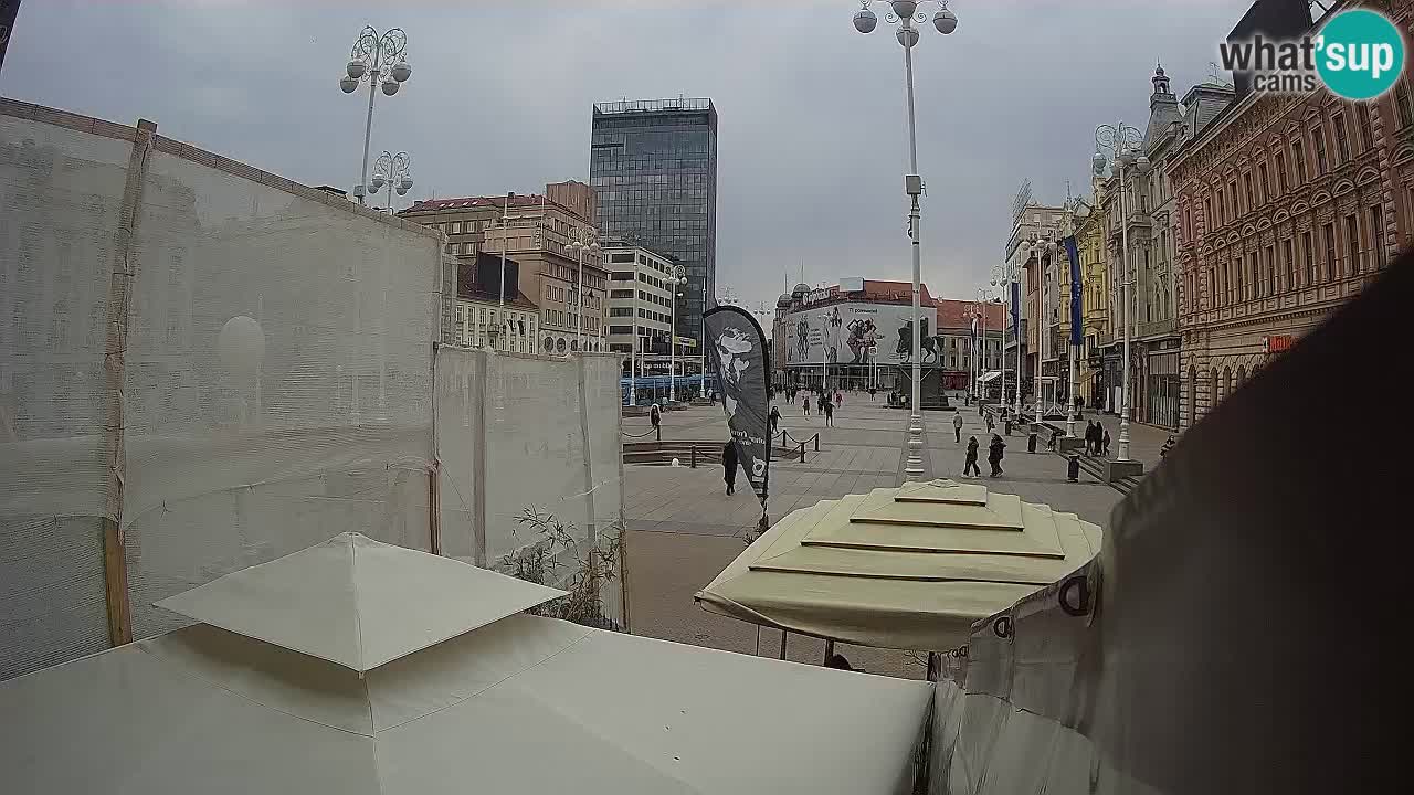 Zagreb Live Webcam – Bana Jelačić square - Croatia