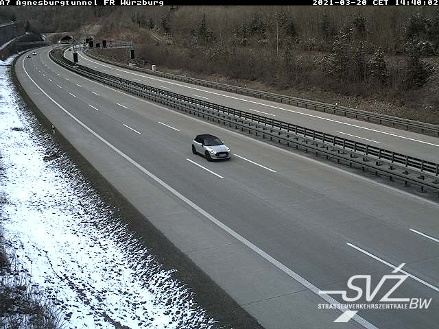 Aalen - A7 - Agnesburgtunnel - Würzburg (S191) - Germany