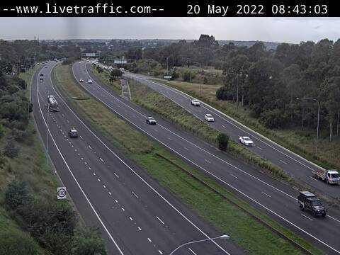 Hume Motorway (Campbelltown) - Corner of Hume Motorway and Narellan Road looking north towards Liverpool. - N - SYD_SOUTH - Australia