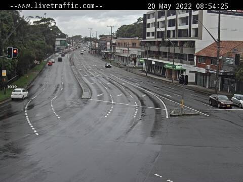 Princes Highway (Blakehurst) - Princes Highway at the King Georges Road intersection looking south towards Sutherland. - S - SYD_MET - Australia