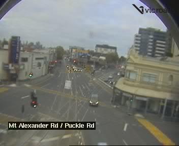 Mt Alexander Rd / Puckle St, looking south - Australia