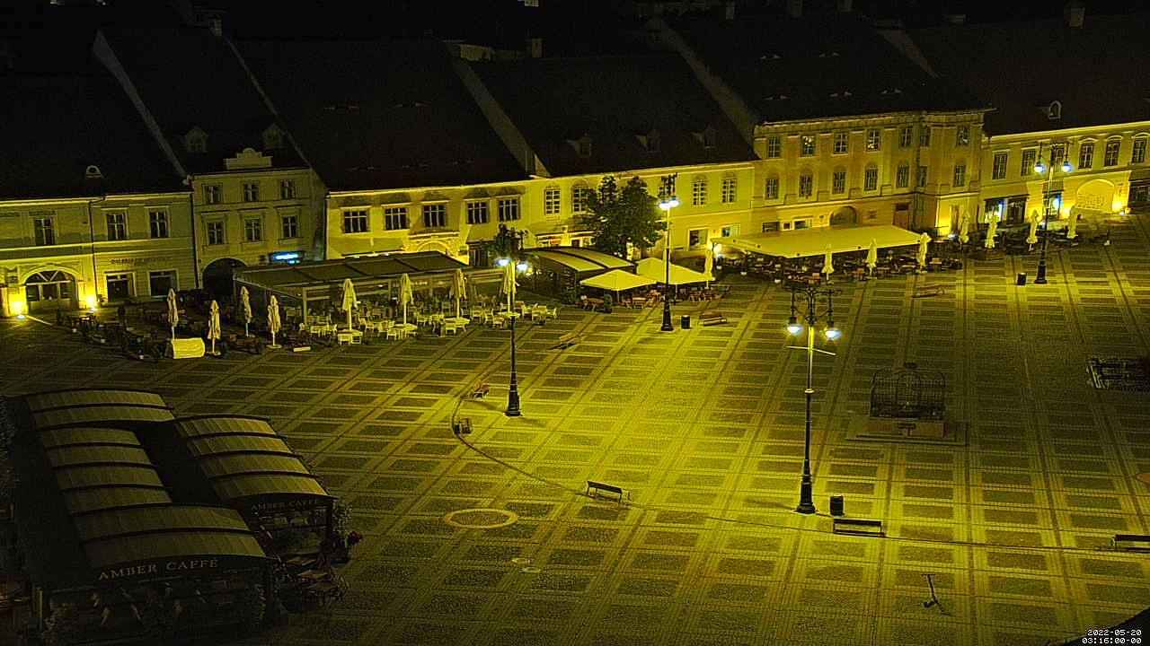 Sibiu - Piața Mare și Patinoarul - Romania