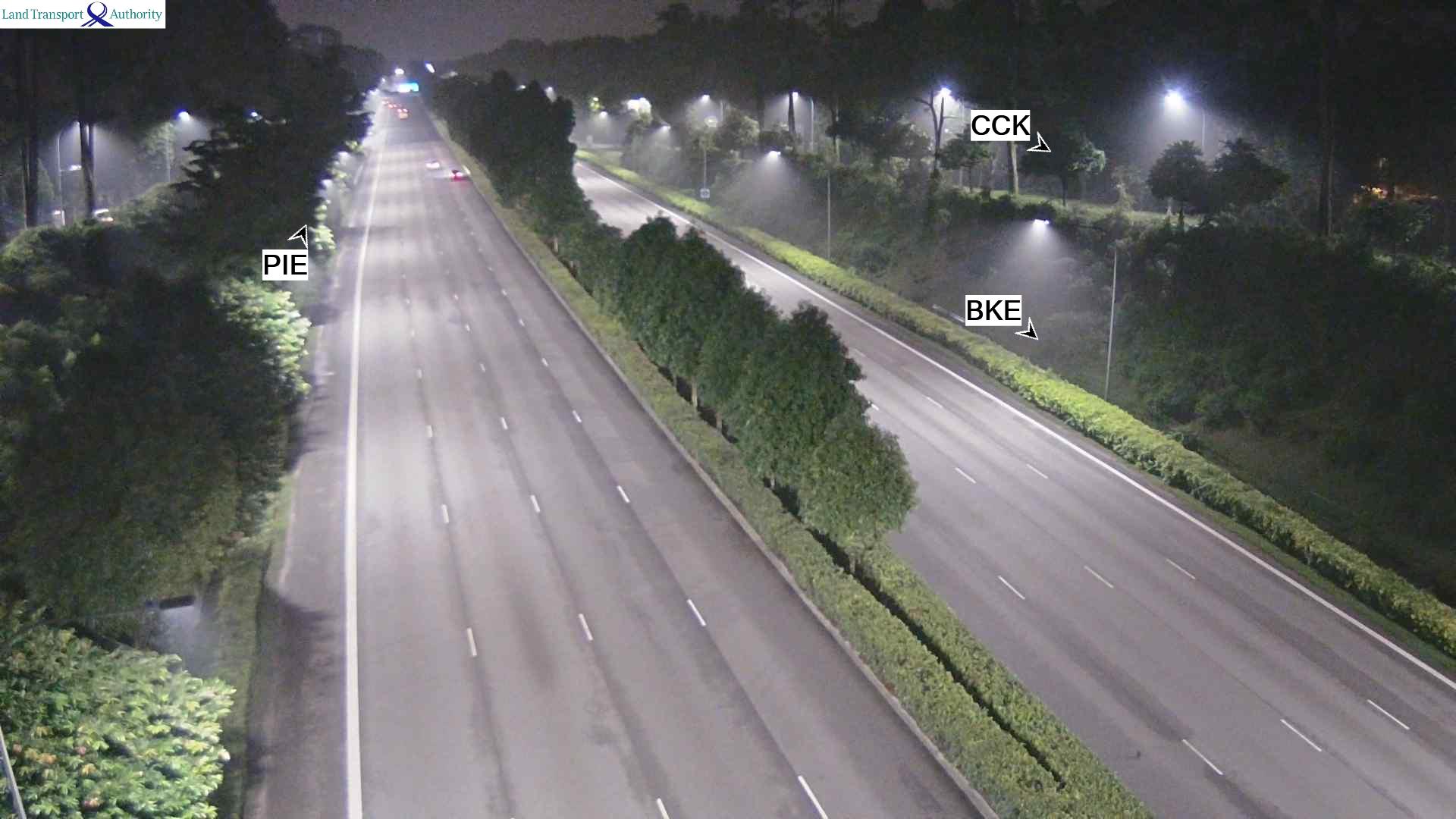 View from Choa Chu Kang West Flyover - Kranji Expressway (KJE) - Singapore