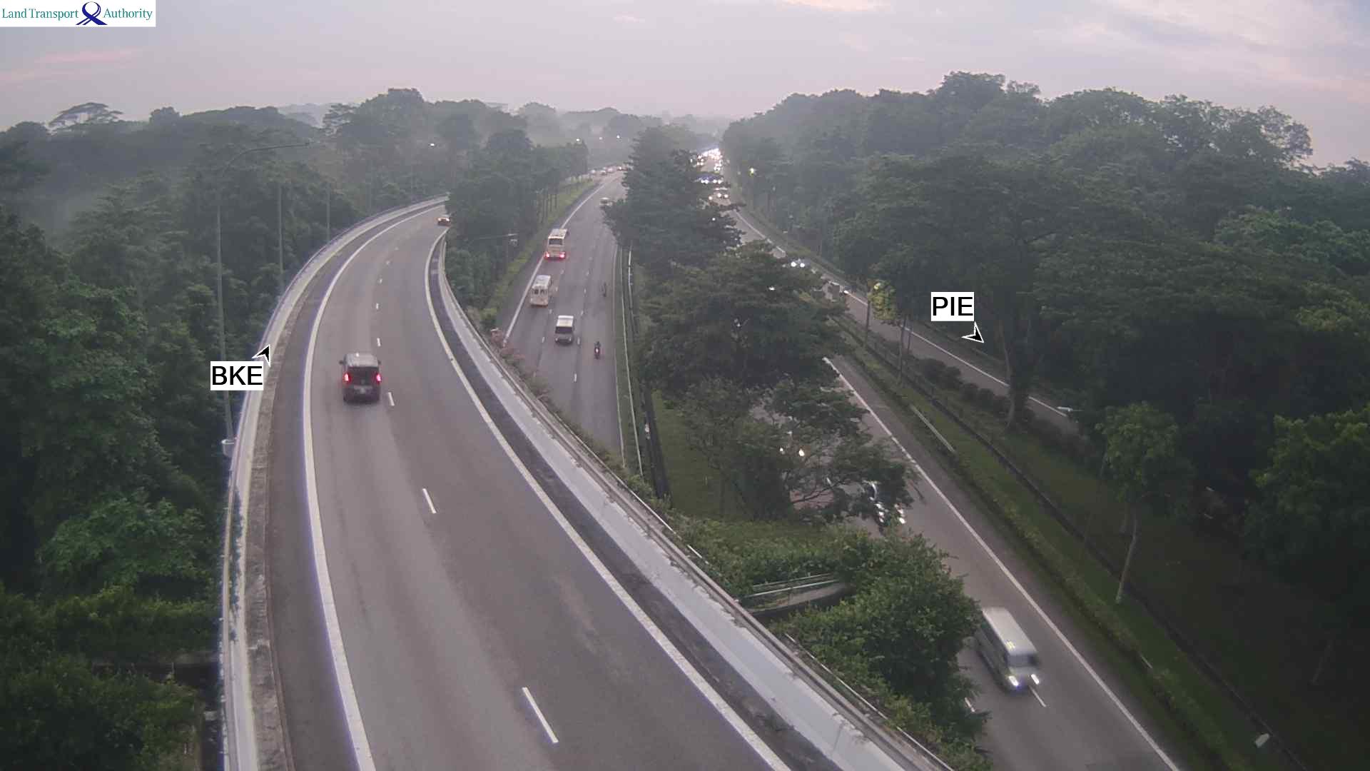 View from Tengah Flyover - Kranji Expressway (KJE) - Singapore