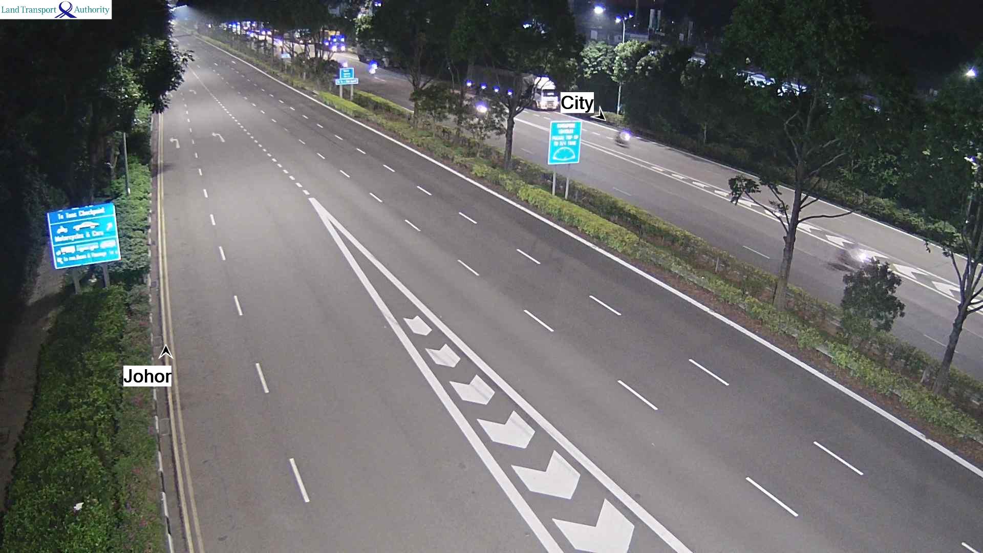 View from After Tuas West Road - Ayer Rajah Expressway (AYE) - Singapore
