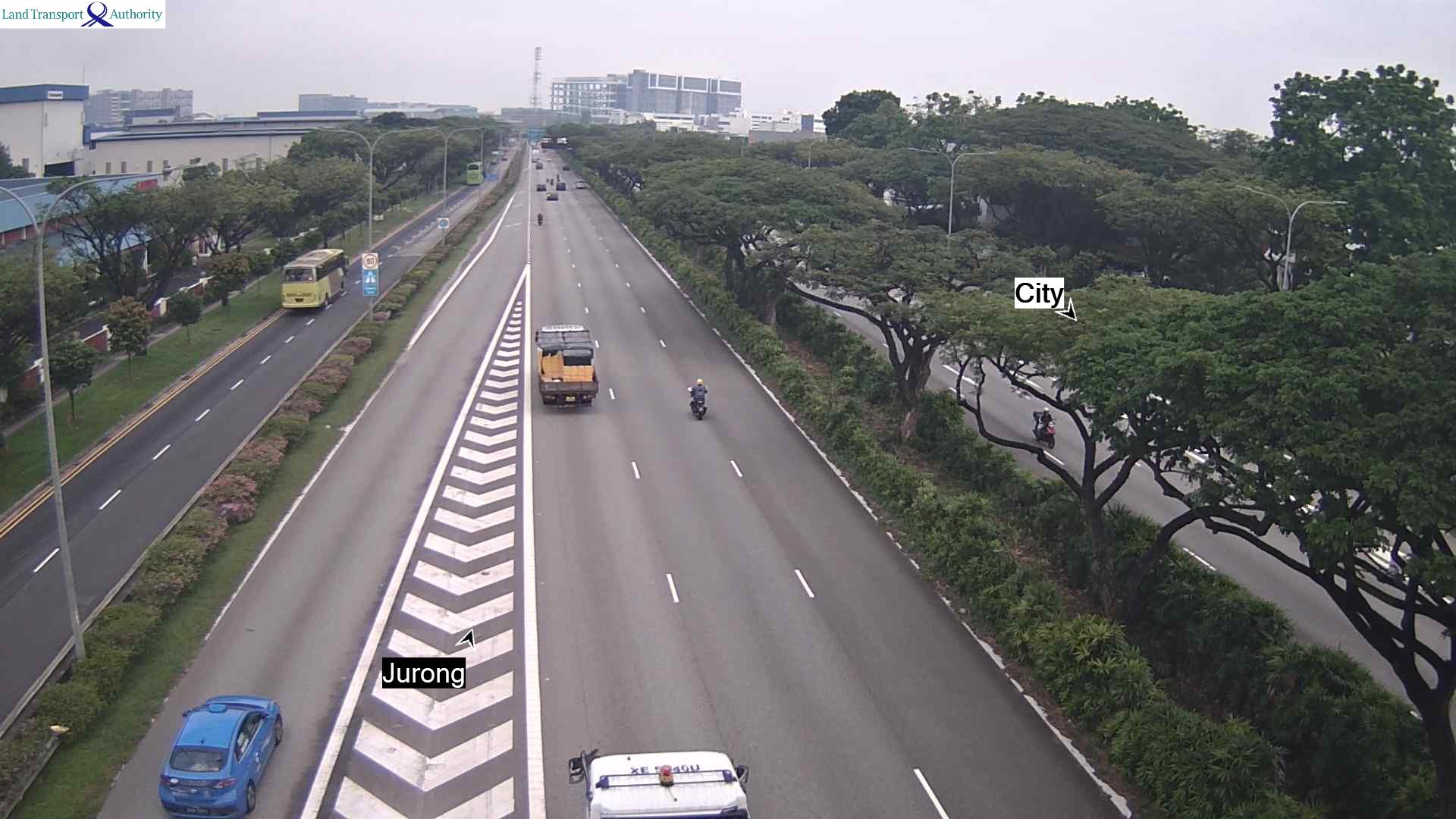 View from Entrance from Benoi Rd - Ayer Rajah Expressway (AYE) - Singapore