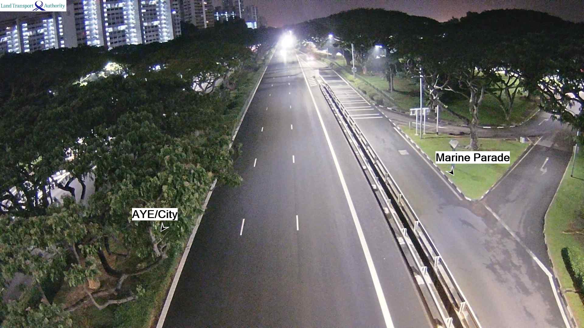 View from Marine Parade Flyover - East Coast Parkway (ECP) - Singapore