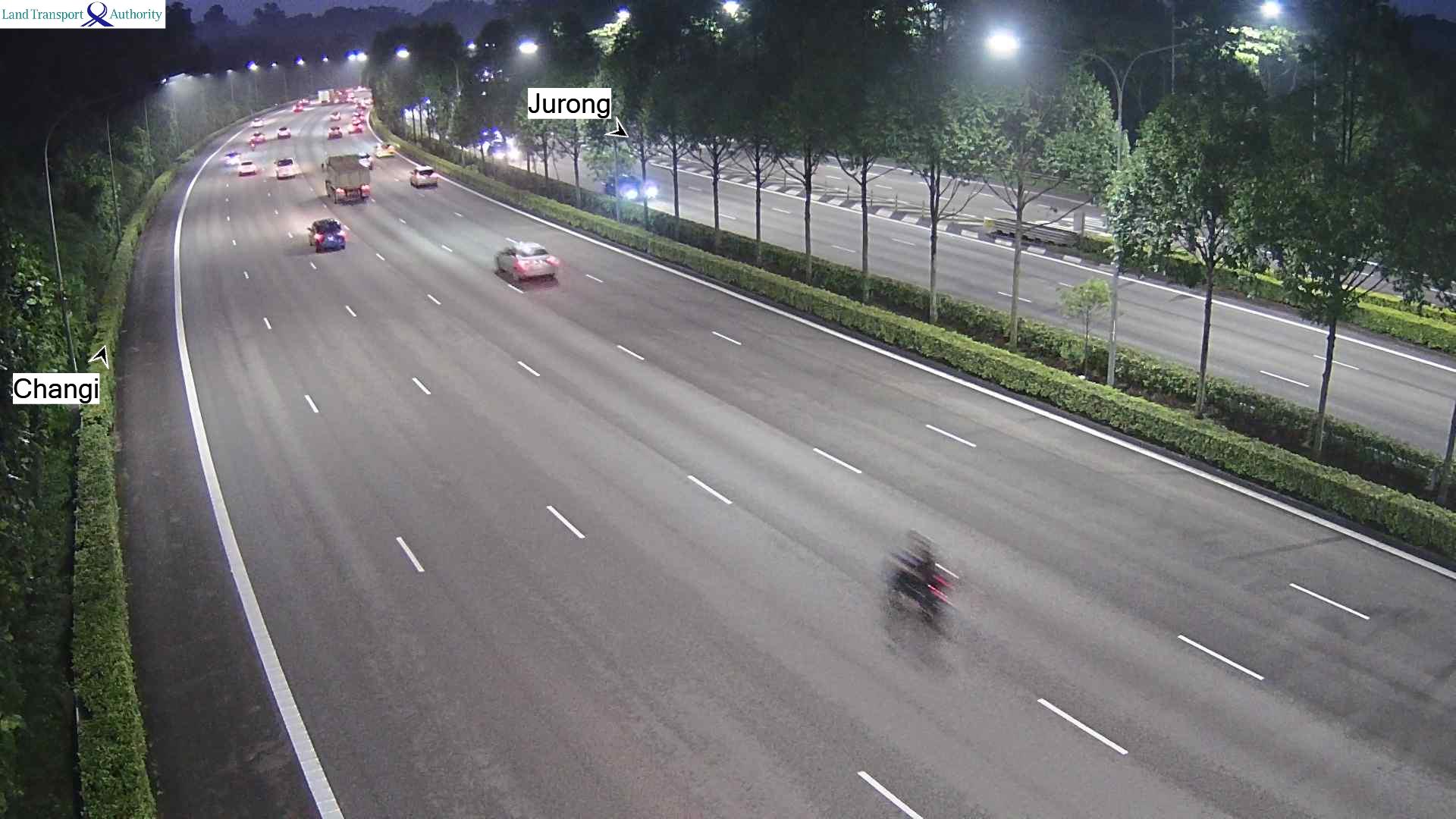 View from Bukit Timah Expressway - Pan-Island Expressway (PIE) - Singapore