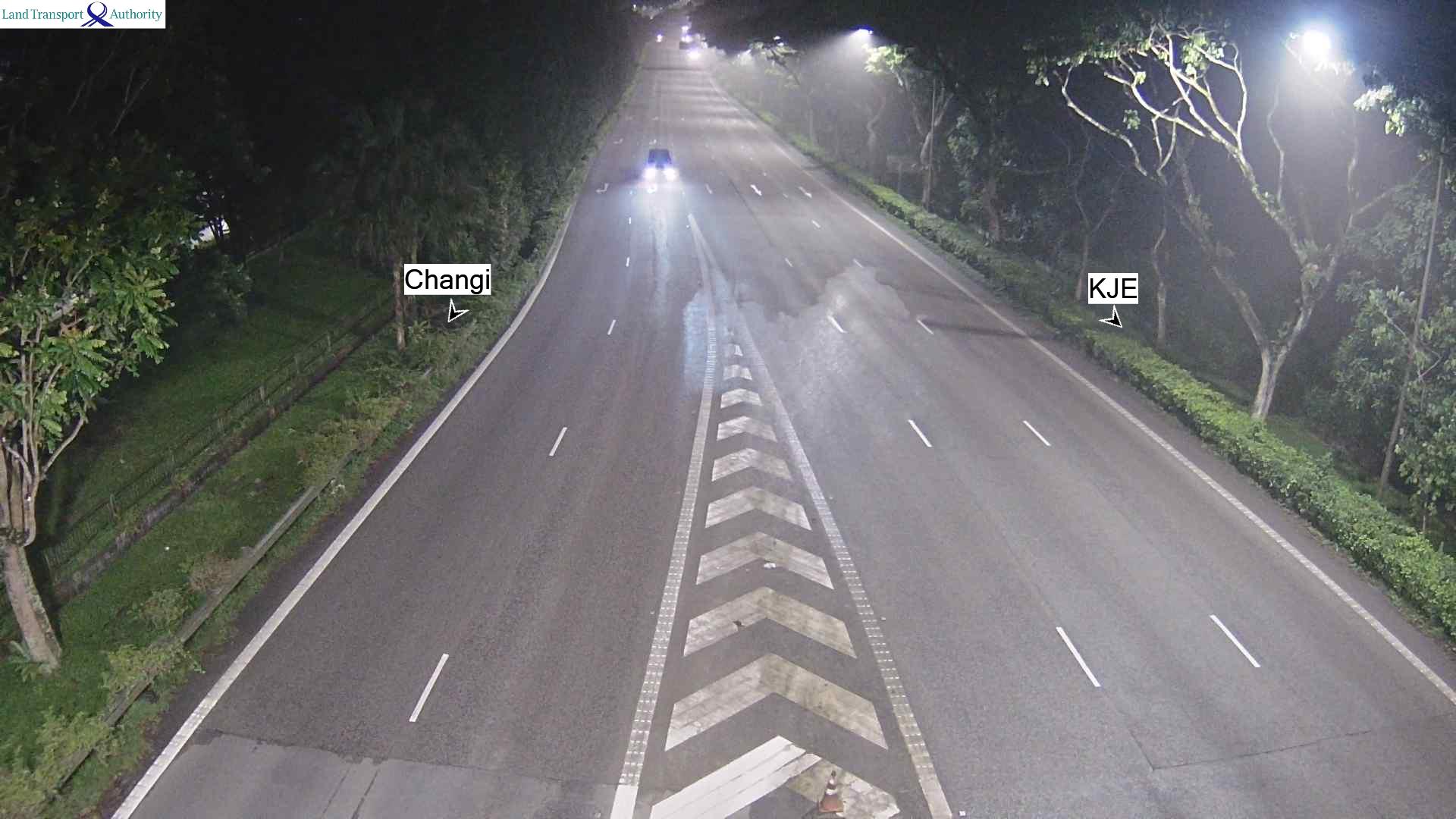 View from Exit 35 to KJE - Pan-Island Expressway (PIE) - Singapore