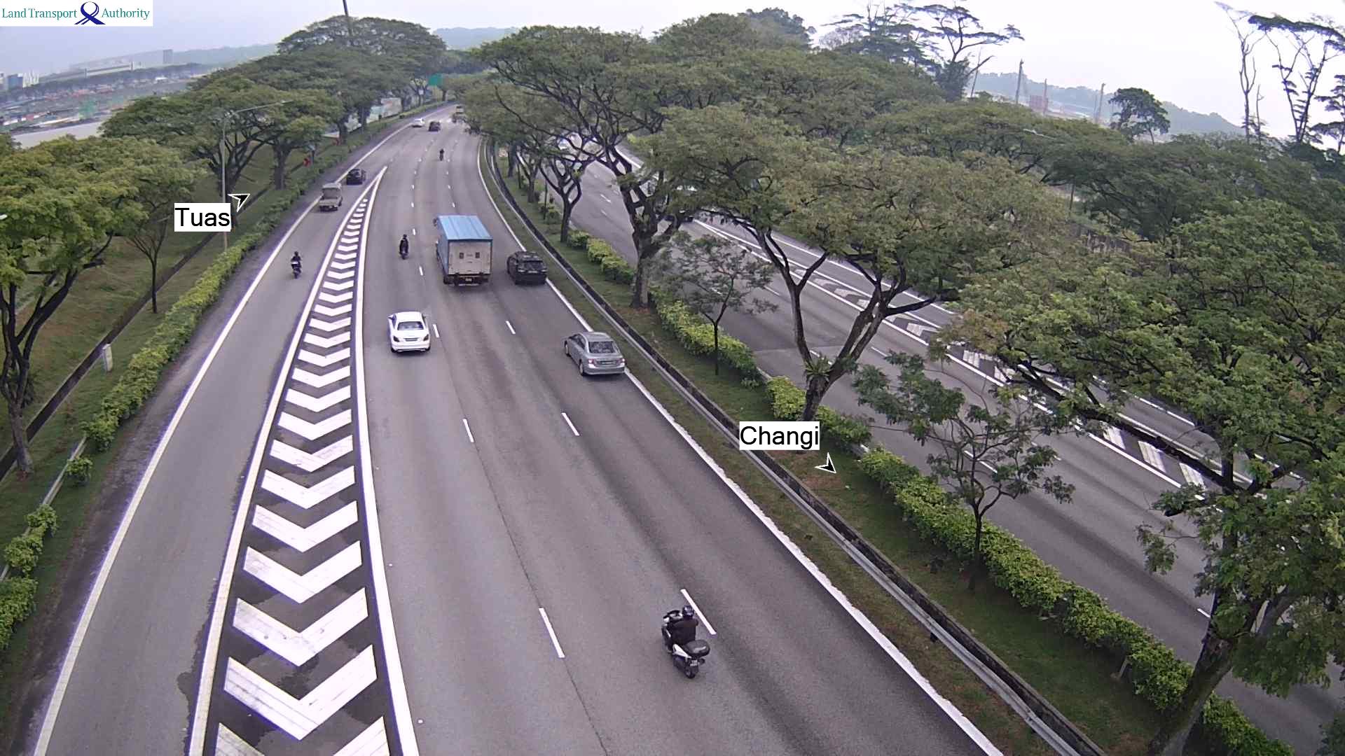 View from Hong Kah Flyover - Pan-Island Expressway (PIE) - Singapore