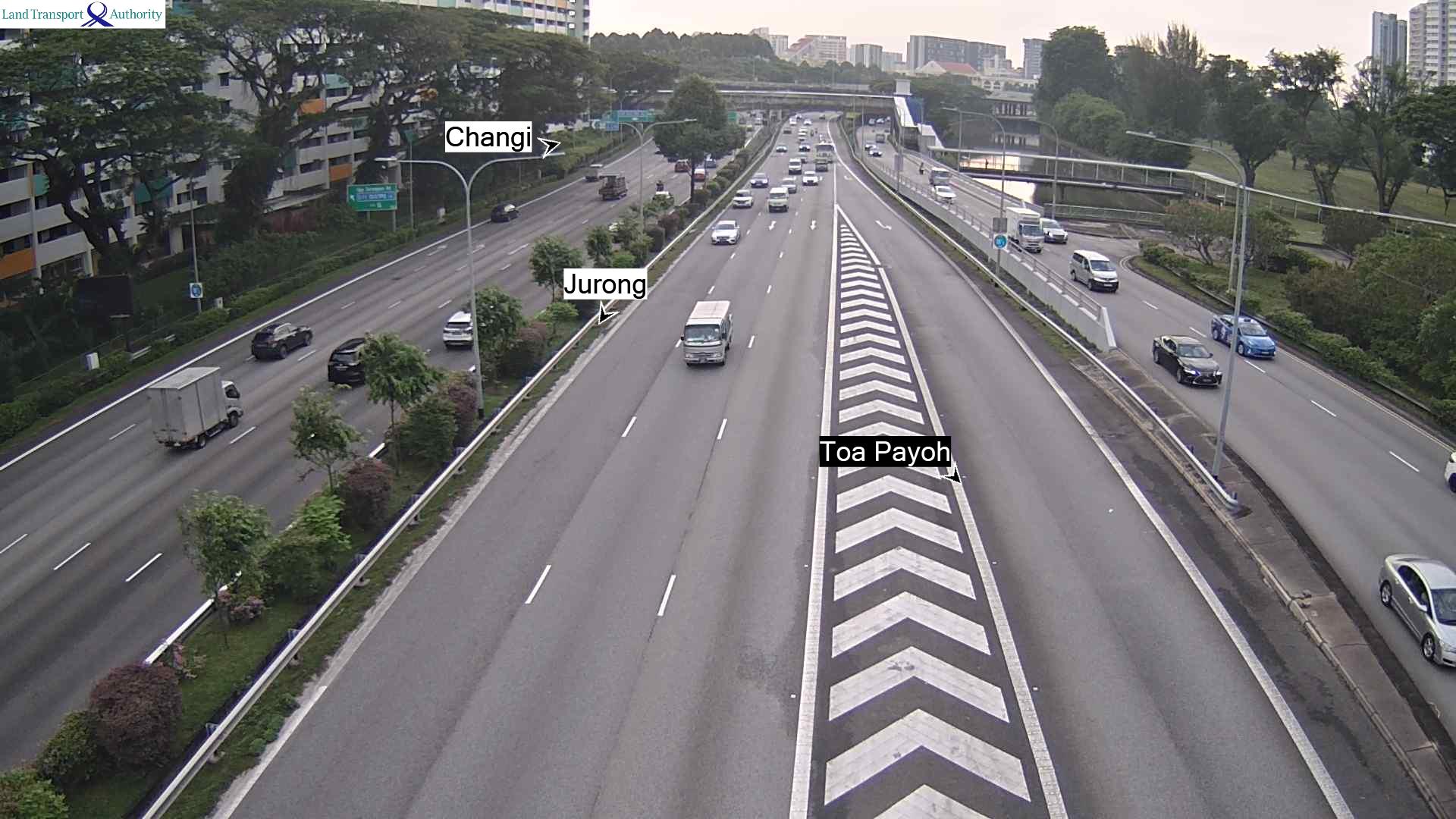 View from Kim Keat Link - Pan-Island Expressway (PIE) - Singapore