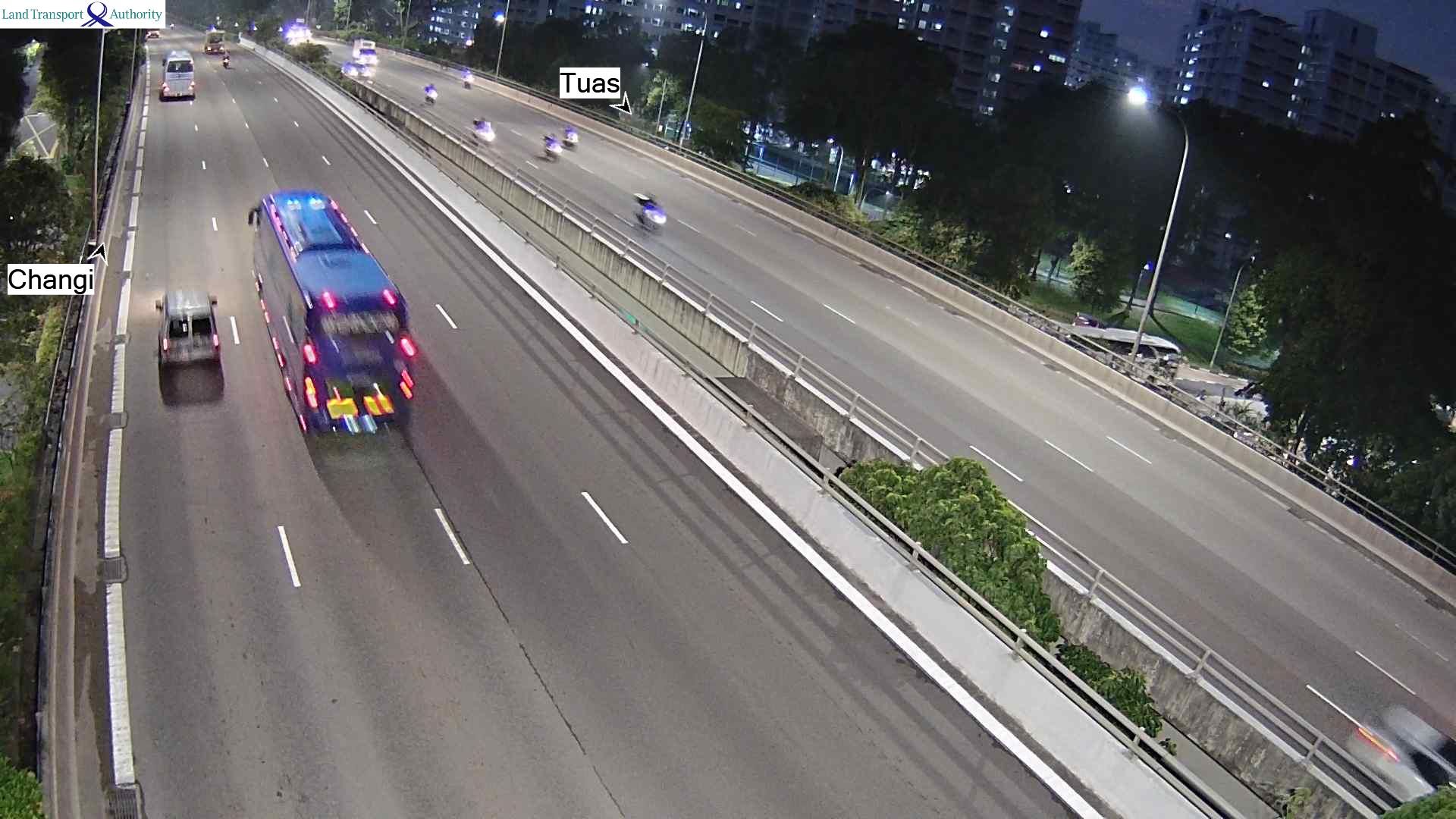 View from Nanyang Flyover - Pan-Island Expressway (PIE) - Singapore