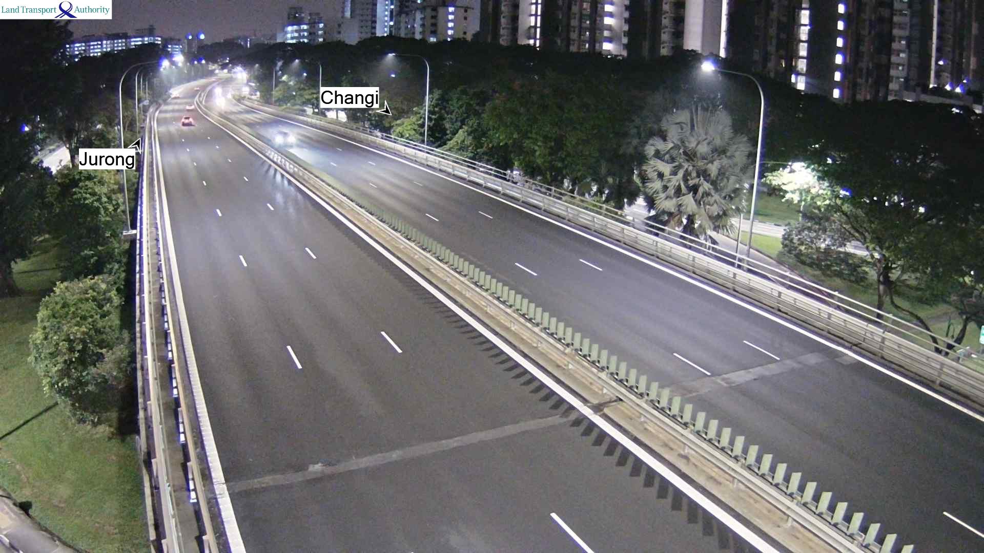 View from Paya Lebar Flyover - Pan-Island Expressway (PIE) - Singapore
