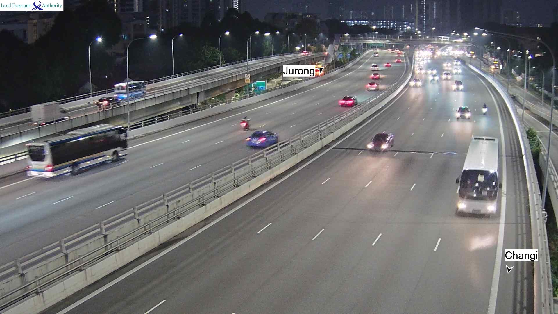 View from Woodsville Flyover - Pan-Island Expressway (PIE) - Singapore