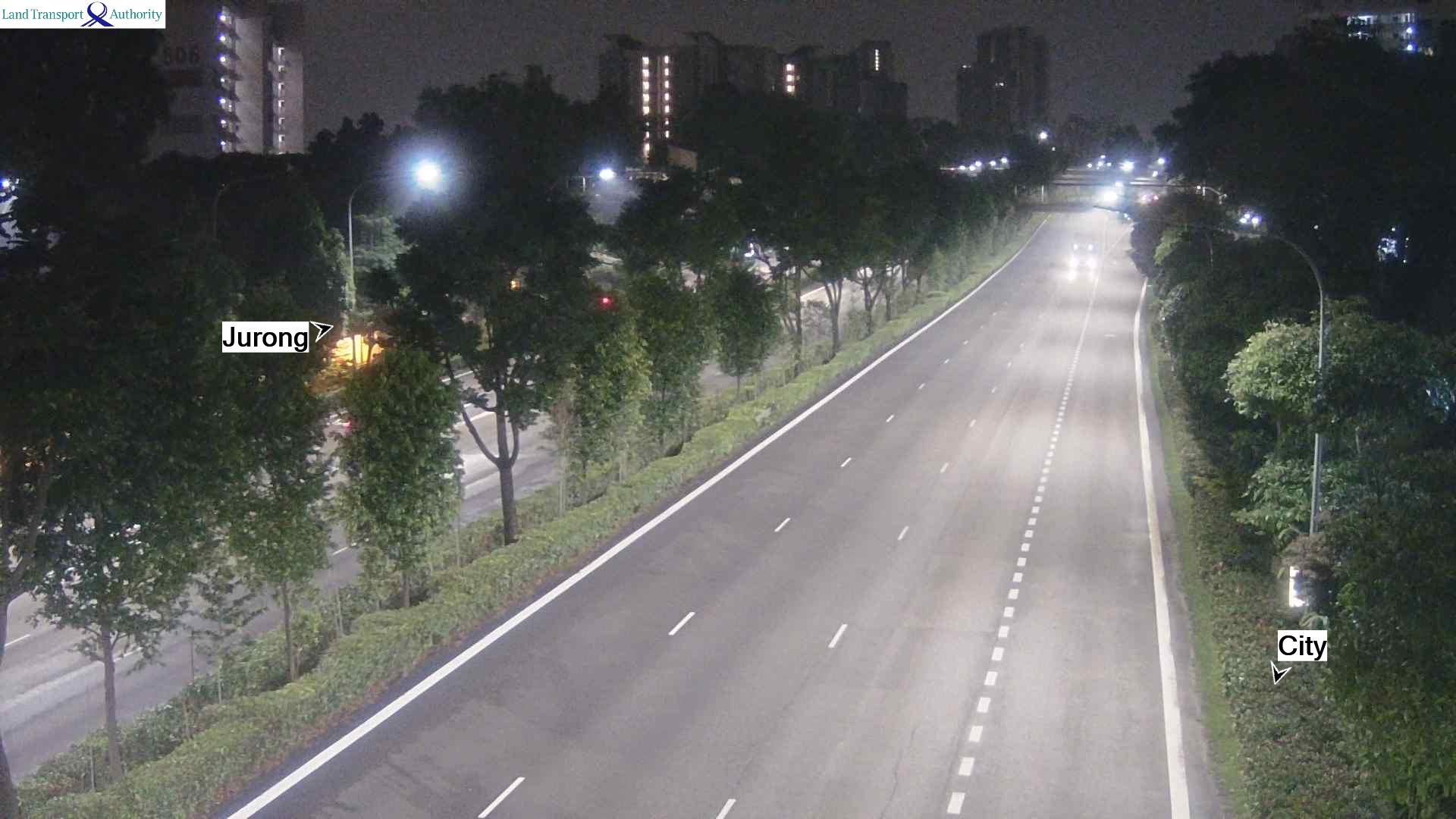 View from Clementi Ave 6 Entrance - Ayer Rajah Expressway (AYE) - Singapore