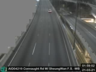 Connaught Road West Flyover near Sheung Wan Fire Station - Westbound [AID04219] - Hong Kong