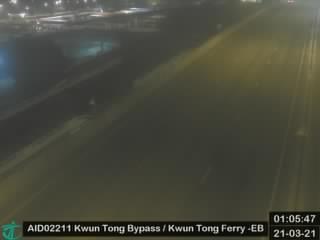 Kwun Tong Bypass near Kwun Tong Ferry - Eastbound [AID02211] - Hong Kong