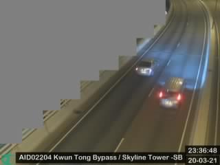 Kwun Tong Bypass near Skyline Tower Car Park - Southbound [AID02204] - Hong Kong