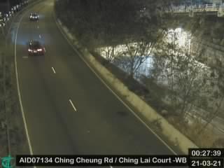 Ching Cheung Road near Ching Lai Court - Westbound [AID07134] - Hong Kong