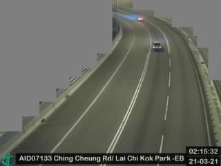Ching Cheung Road near Lai Chi Kok Park Sports Centre - Westbound [AID07133] - Hong Kong