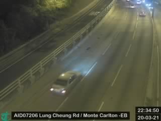 Lung Cheung Road near Monte Carlton - Eastbound [AID07206] - Hong Kong