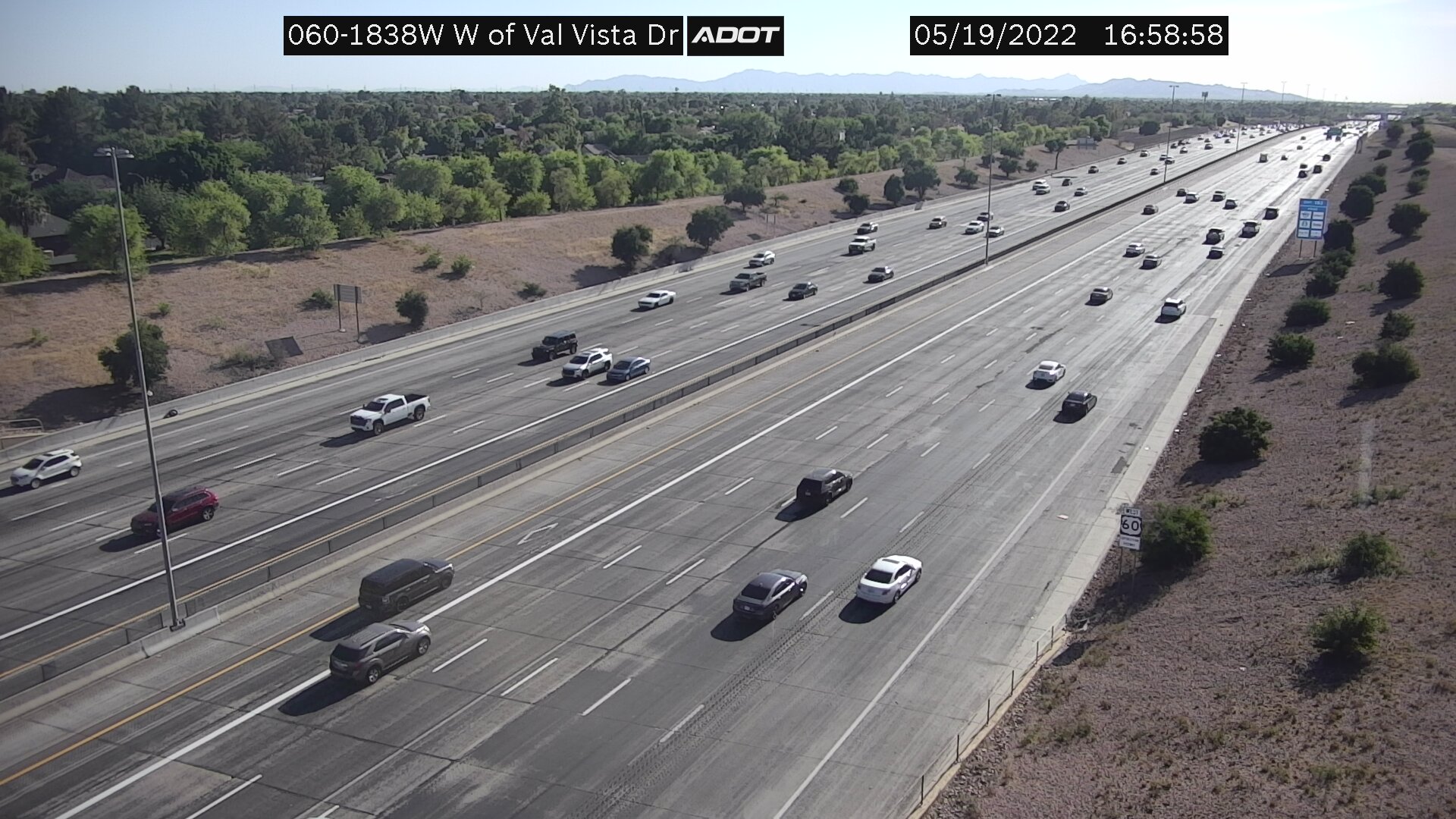 W of Val Vista WB (US60) (185) - Phoenix and Arizona