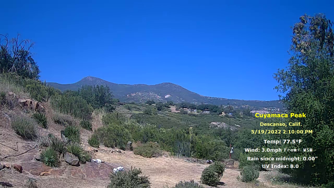 View of Mount Cuyamaca From Sherilton Valley / Descanso - USA