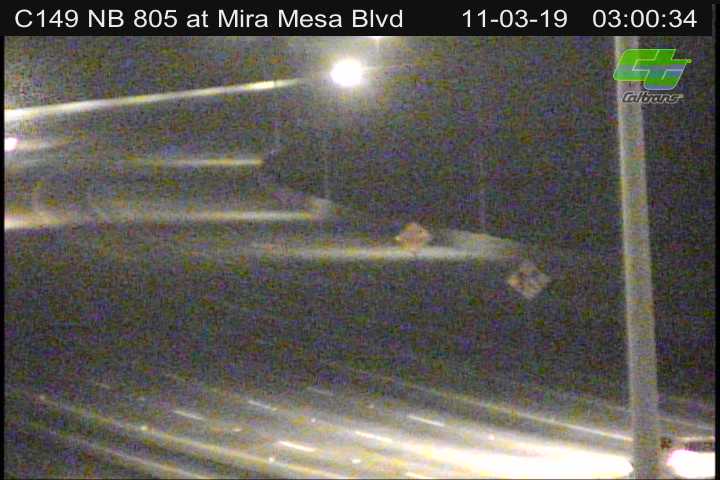 NB 805 at Mira Mesa Blvd - California