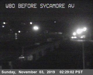 TVH37 -- I-80 : Before Sycamore Avenue - California