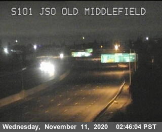 TVC81 -- US-101 : Old Middlefield Way Onramp - USA