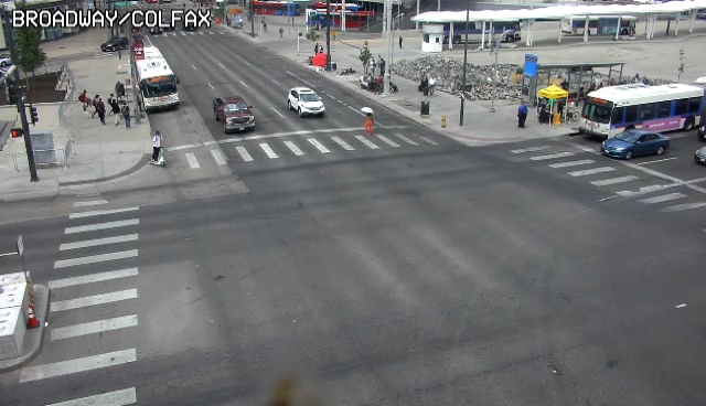Broadway and Colfax - Looking West over Colfax Avenue. (brcolwest) - Denver and Colorado