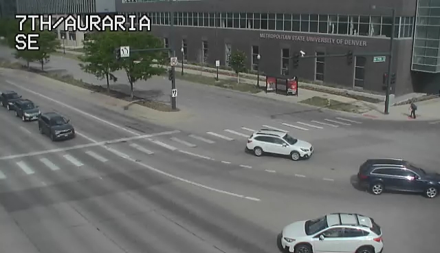 7th and Auraria Pkwy - Looking North over 7th Street (au7north) - USA