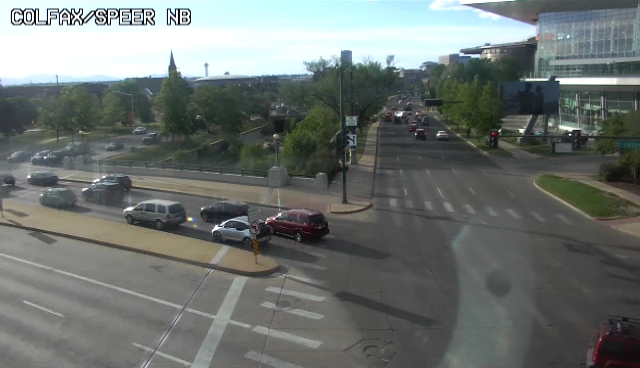 Colfax and Speer  - Looking South over Speer Boulevard. (colspsouth) - Denver and Colorado