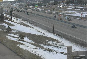 I-25 - I-25  160.75 SB @ CO-105 2nd St - Traffic in lanes farthest from camera moving North - (11212) - Denver and Colorado