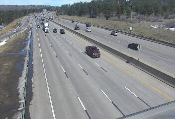 I-25 - I-25  185.10 SB : 1.0 mi N of Founders Pkwy - Traffic in lanes farthest from camera moving North - (10631) - Denver and Colorado