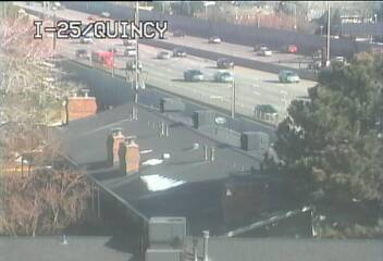 I-25 - I-25  200.50 SB @ Quincy Ave Overpass - Traffic in lanes farthest from camera moving North - (10207) - USA