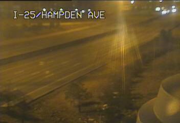 I-25 - I-25  201.55 SB @ US-285 Hampden Ave - Traffic in lanes closest to camera moving South - (12298) - Denver and Colorado