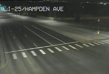I-25 - I-25  201.55 SB @ US-285 Hampden Ave - Traffic in lanes farthest from camera moving West on Hampden - (12300) - Denver and Colorado