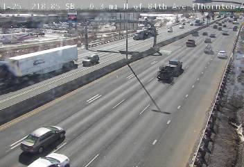 I-25 - I-25  218.85 SB : 0.3 mi N of 84th Ave-PML - Traffic closest to camera is travelling South - (13517) - USA