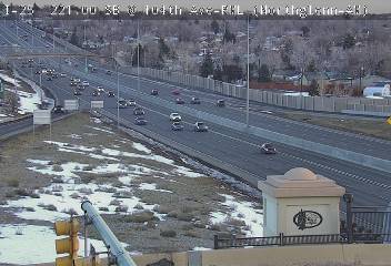 I-25 - I-25  221.00 SB @ 104th Ave - Traffic in lanes farthest from camera moving North - (11564) - Denver and Colorado