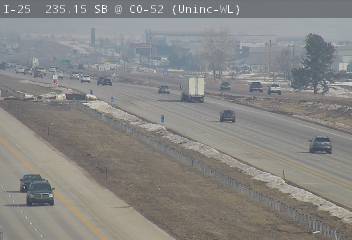 I-25 - I-25  235.15 SB @ CO-52 - Traffic furthest from camera is travelling North - (13498) - Denver and Colorado