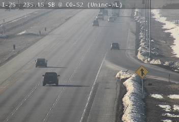 I-25 - I-25  235.15 SB @ CO-52 - Traffic closest to camera is travelling South - (13499) - Denver and Colorado