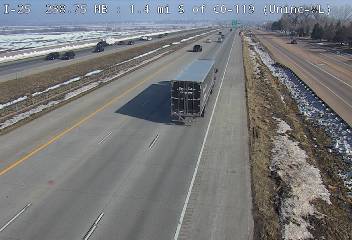 I-25 - I-25  238.75 NB : 1.4 mi S of CO-119 - Traffic furthest from camera is travelling South - (13511) - Denver and Colorado