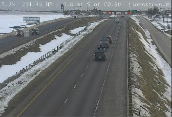 I-25 - I-25  251.45 NB : 0.8 mi S of CO-60 - Traffic closest to camera is travelling North - (13530) - Denver and Colorado