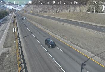 I-70 - I-70  178.45 EB : 2.4 mi E of Main Entrance (Vail-EA) - Traffic furthest from camera is travelling West - (13734) - Denver and Colorado