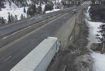 I-70 - I-70  182.80 EB  1.1 mi E of Vail - Traffic closest to camera is travelling East - (13629) - Denver and Colorado