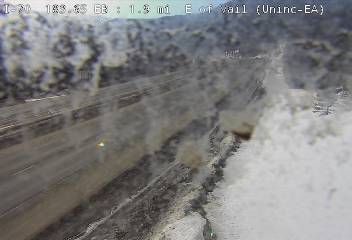 I-70 - I-70  183.65 : 1.5 mi E of Vail - Traffic in lanes closest to camera moving East - (11813) - Denver and Colorado