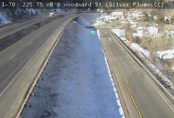 I-70 - I-70  225.75 WB @ Woodward St (Silver Plume-CC) - Traffic in lanes closest in view traveling westbound on I-70 - (13642) - Denver and Colorado