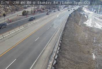 I-70 - I-70  238.80 EB @ Stanley Rd - Traffic in lanes closest to camera moving East - (13069) - Denver and Colorado
