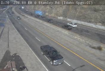 I-70 - I-70  238.80 EB @ Stanley Rd - Traffic in lanes farthest from camera moving West - (13068) - Denver and Colorado